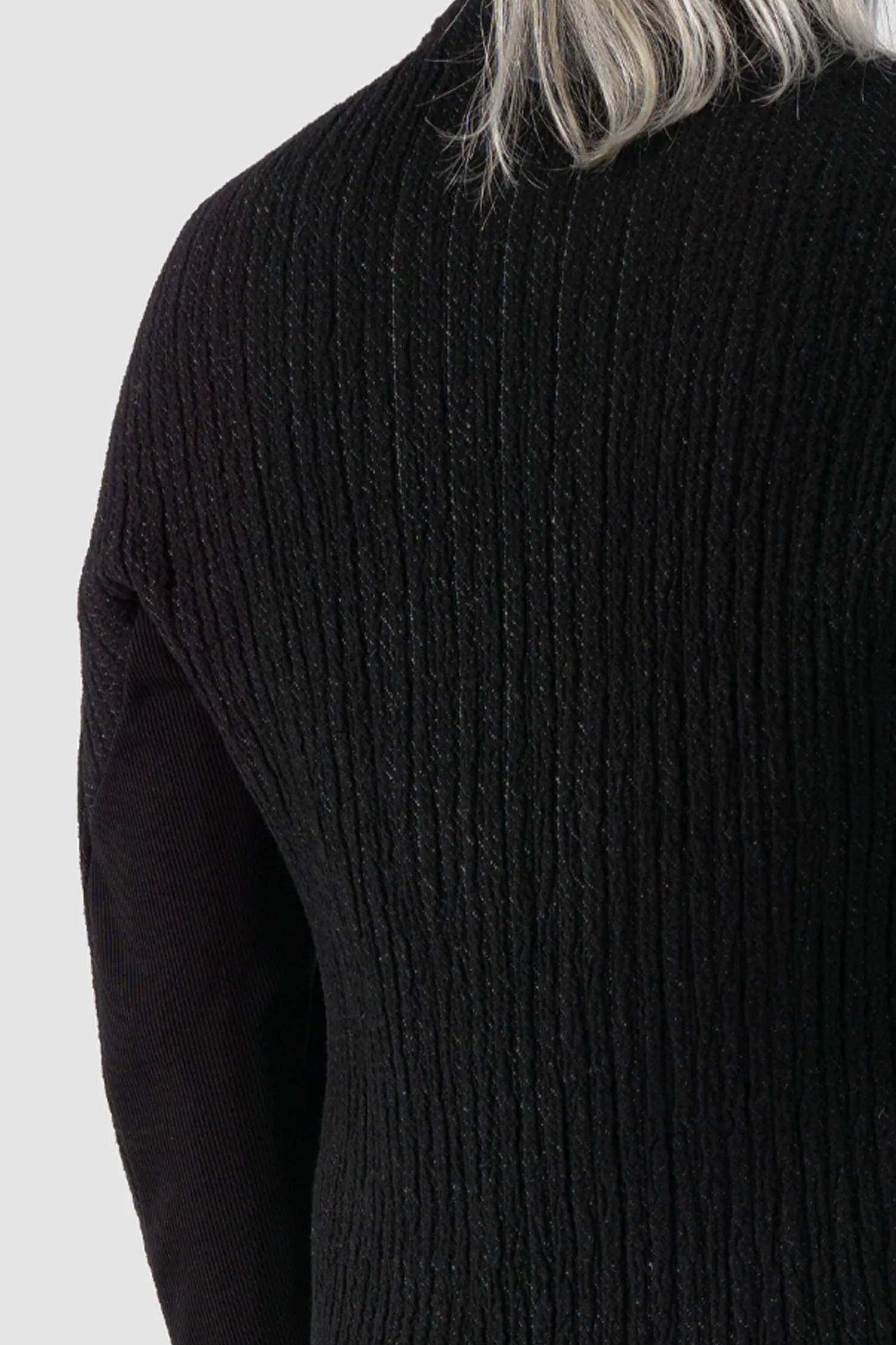 Organic Cotton Blend Double Layer Stretch Sweat Jacket