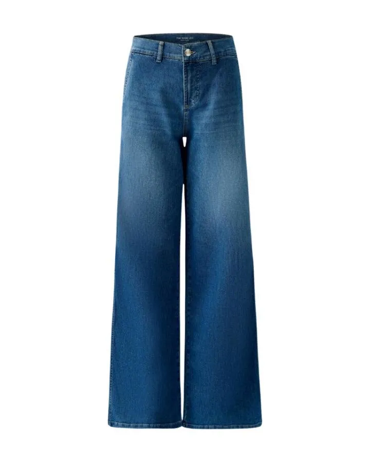 Oui Soft Denim Wide Leg Jeans