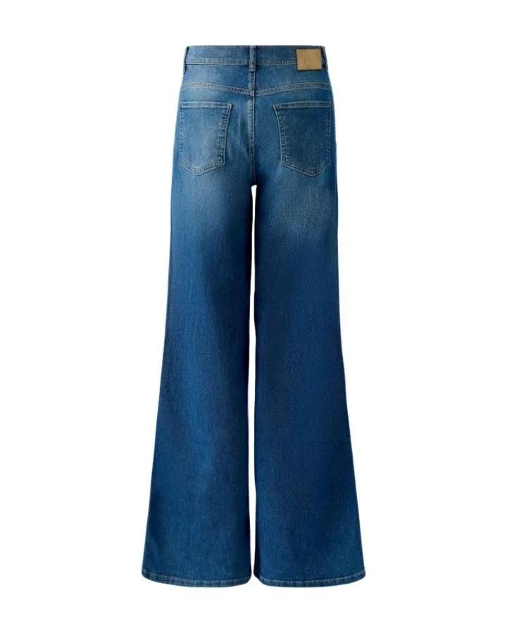 Oui Soft Denim Wide Leg Jeans