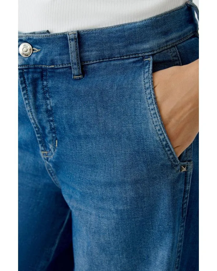 Oui Soft Denim Wide Leg Jeans