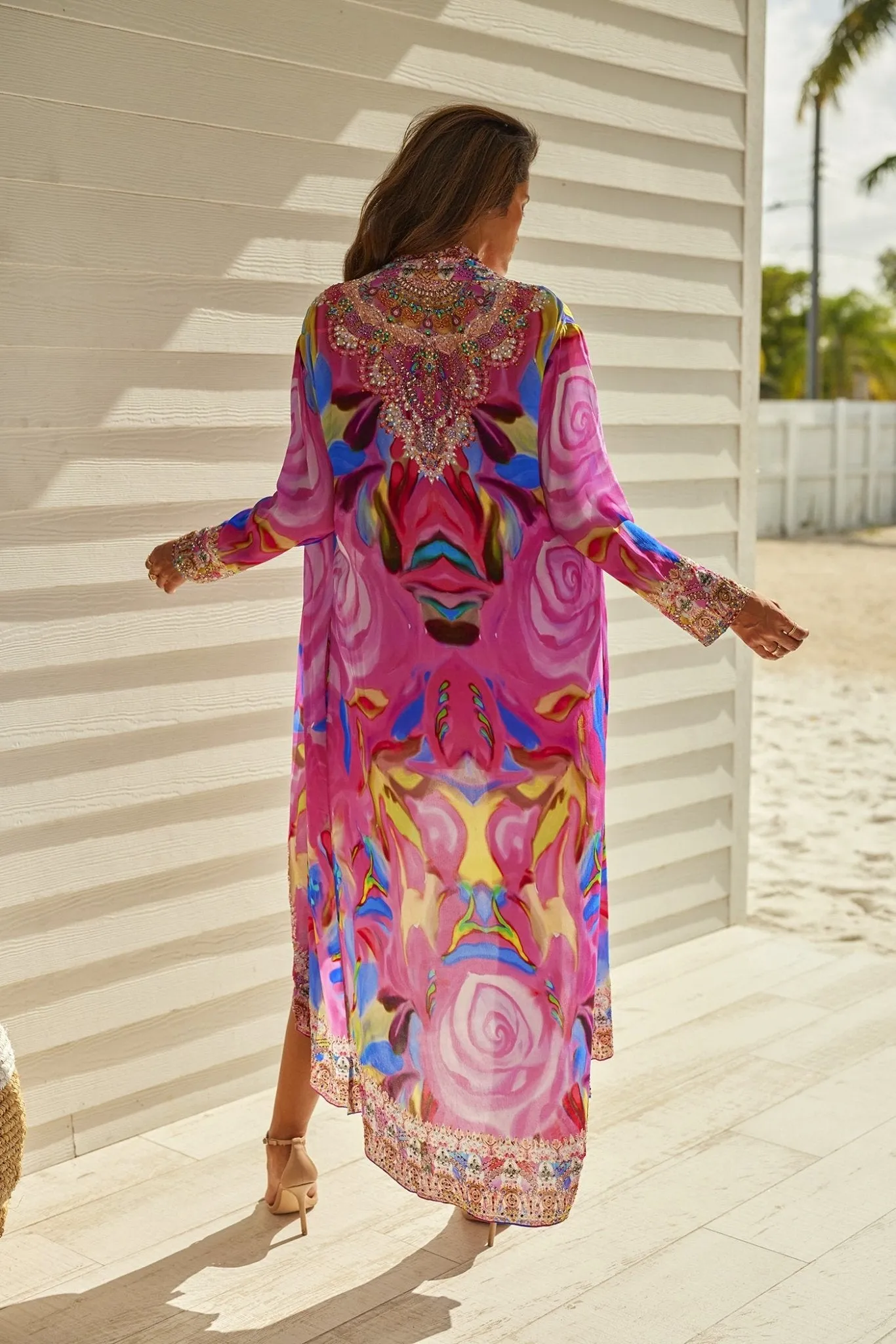PINK ROSE LONG JACKET