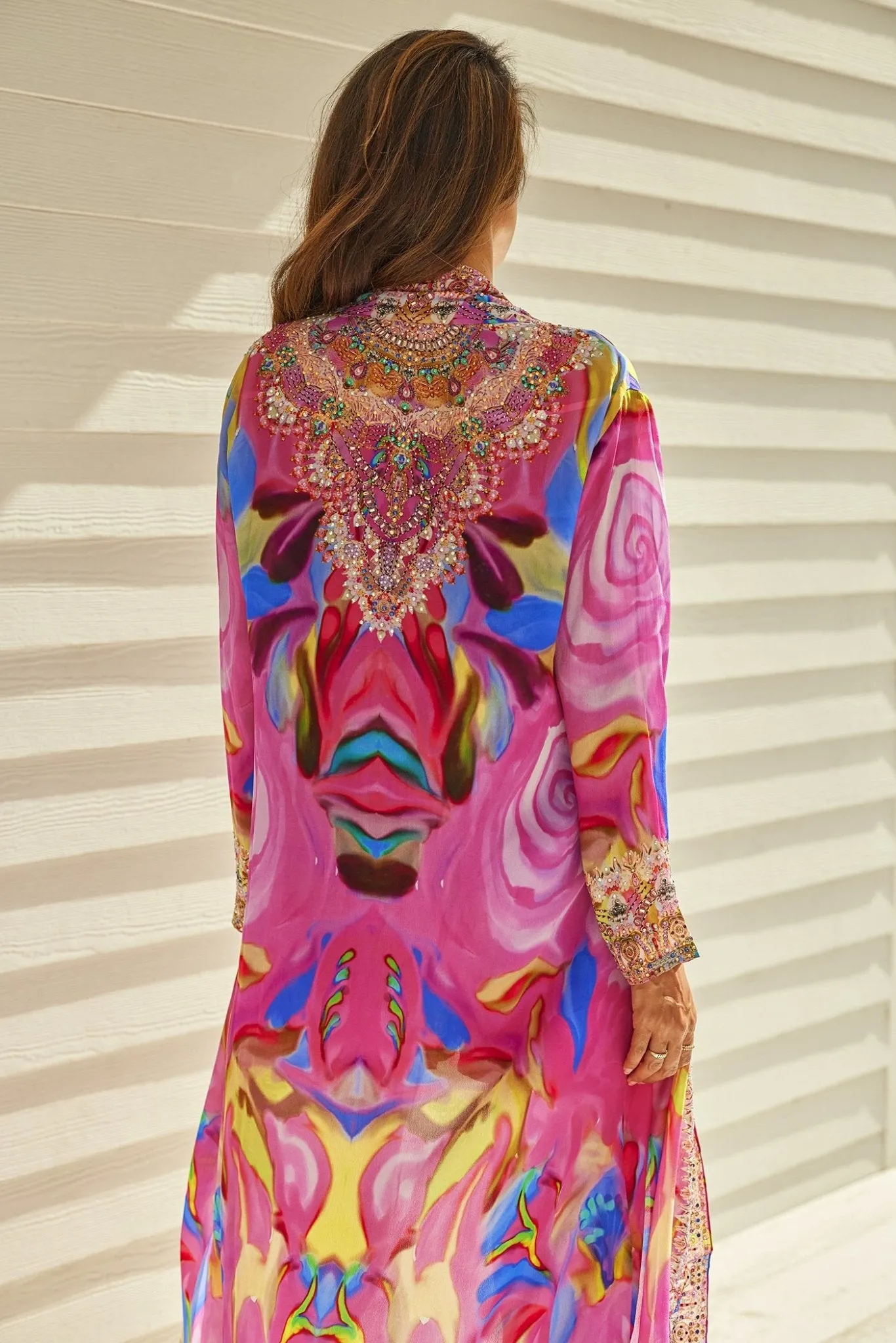PINK ROSE LONG JACKET