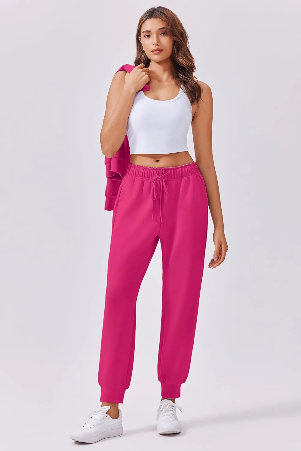 PINSPARK 2 Piece Sets for Women 2024 Fall Travel Outfits Long Sleeve Tracksuit Joggers Sets Half Zip Sweatsuit Matching Set