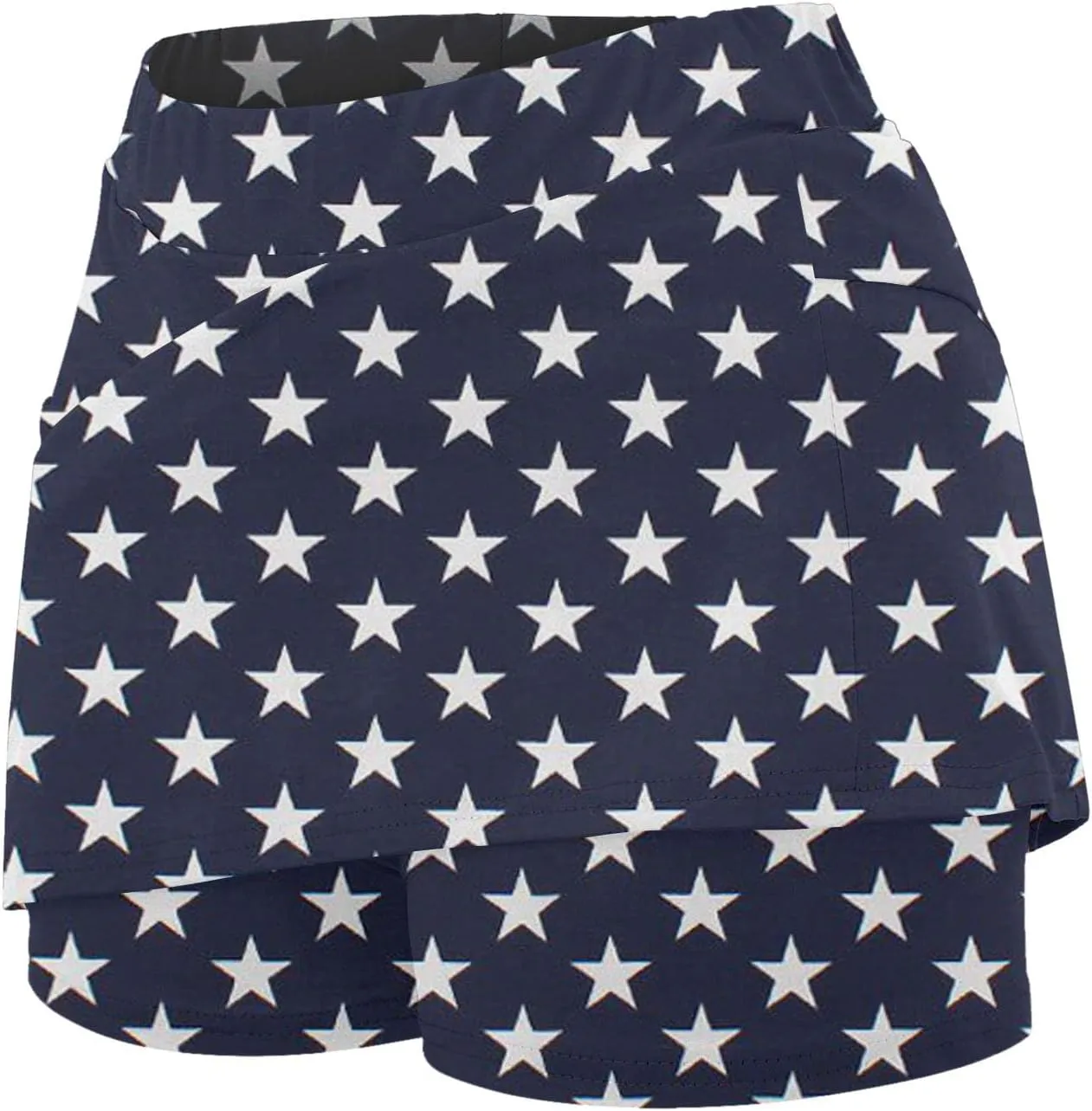 Plus Size Skorts for Women Tummy Control High Waisted Athletic Tennis Golf Skirt with Shorts Pockets Lightweight Biker Shorts