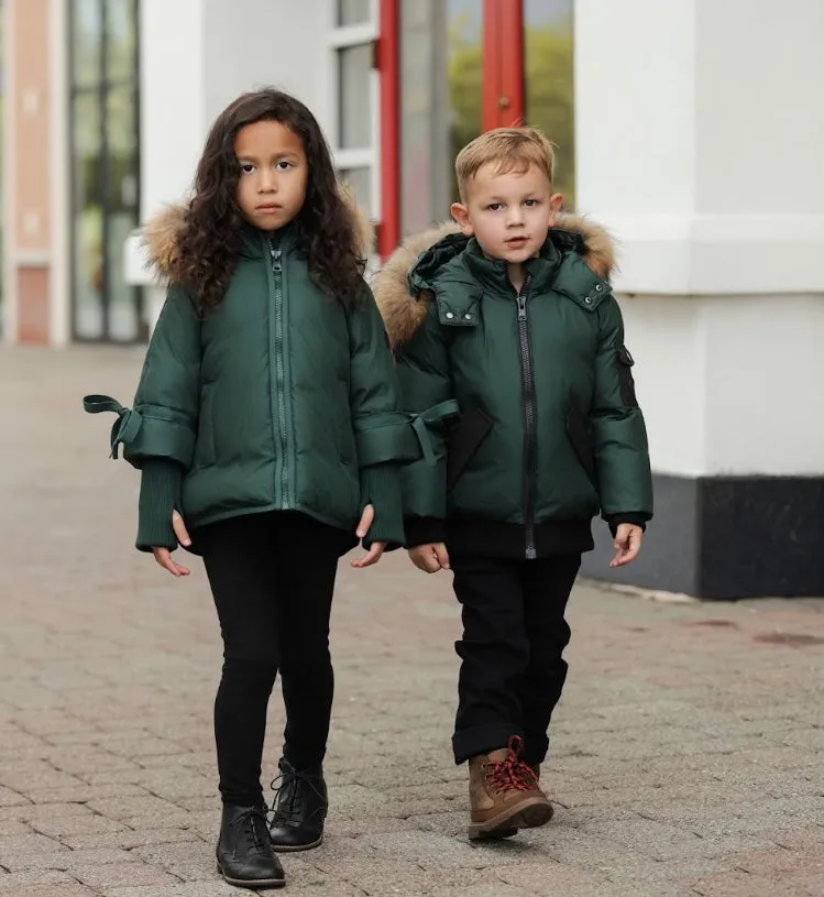 Pramie Medium Girls Green Jacket