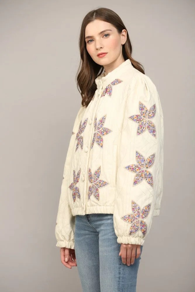 Quinn Quilted Jacket - Cream