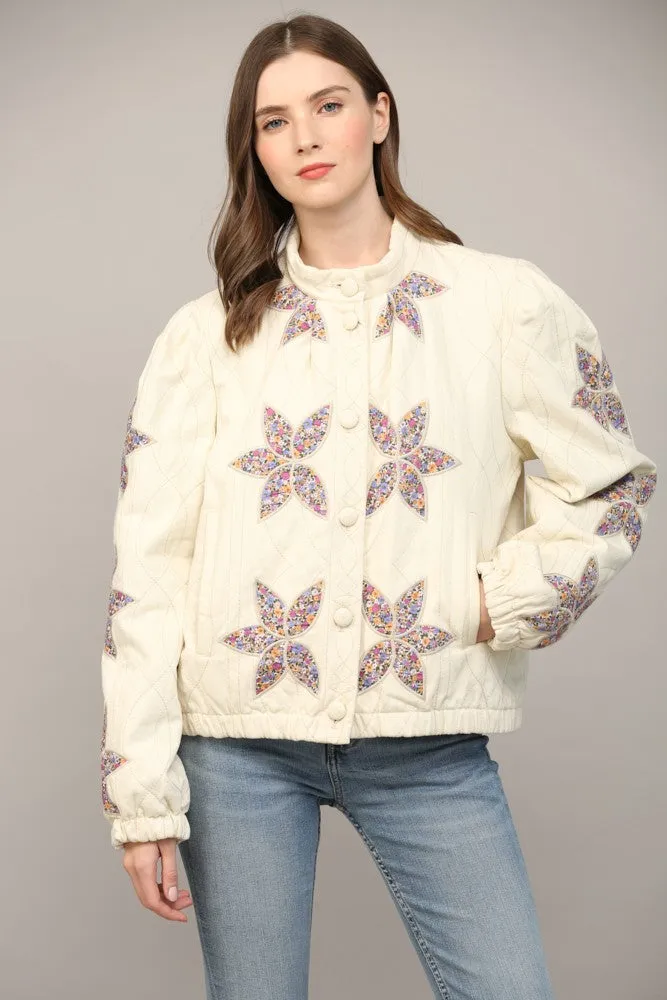Quinn Quilted Jacket - Cream