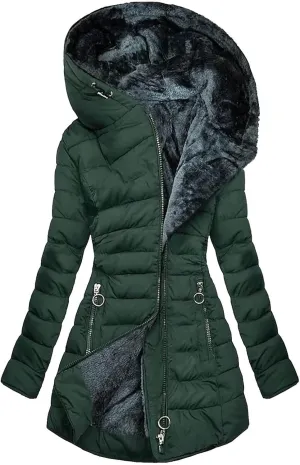Rain Jacket Women Waterproof Lightweight Rain Coat Outdoor Hooded Long Windbreaker Fleece Lined Fall Trench Coats