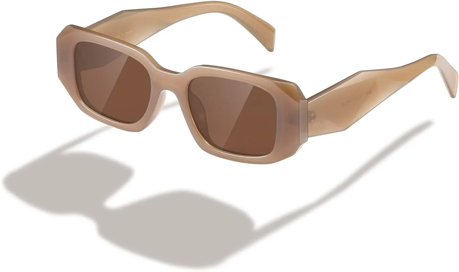 Rectangle Trendy Sunglasses for Women Men Trendy Retro Trendy Sun Glasses 90’s Vintage Square Frame