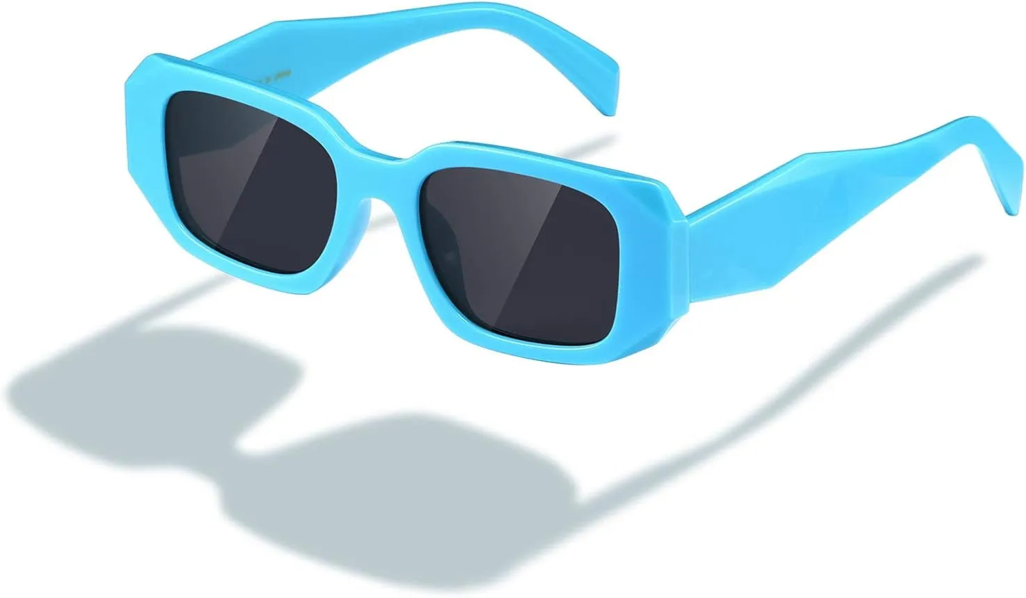 Rectangle Trendy Sunglasses for Women Men Trendy Retro Trendy Sun Glasses 90’s Vintage Square Frame