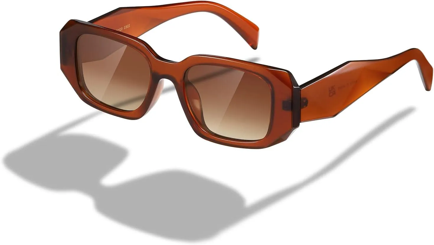Rectangle Trendy Sunglasses for Women Men Trendy Retro Trendy Sun Glasses 90’s Vintage Square Frame