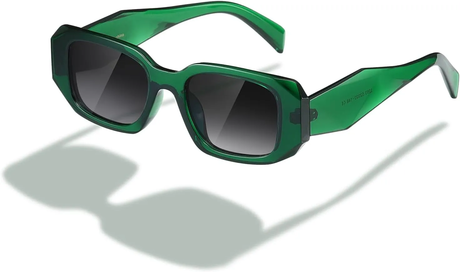 Rectangle Trendy Sunglasses for Women Men Trendy Retro Trendy Sun Glasses 90’s Vintage Square Frame