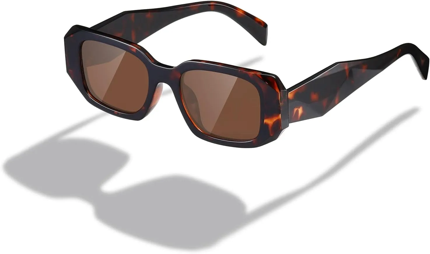 Rectangle Trendy Sunglasses for Women Men Trendy Retro Trendy Sun Glasses 90’s Vintage Square Frame