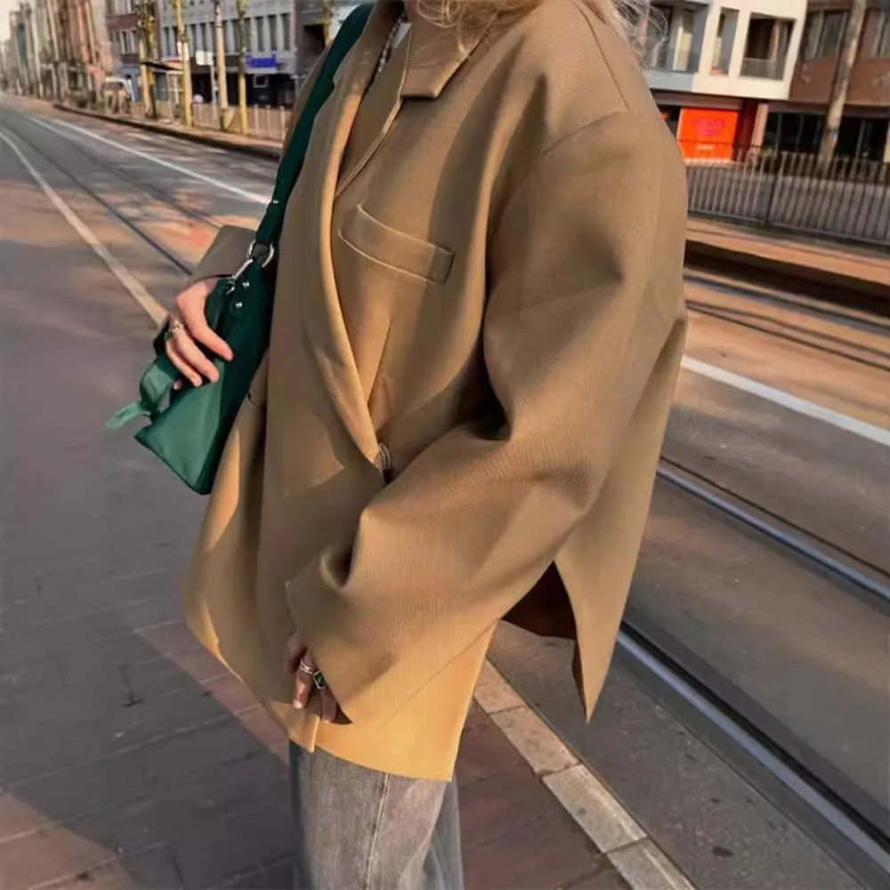 RICHTRUE Fall Fashion 2024 Trendy Old Money Aesthetic Winter Long Sleeve Y2k Jackets Women Oversized Blazers