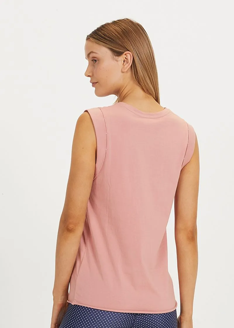 Rose Dawn Muscle Tank Top