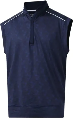 Rouen Mens Vests Outerwear Lightweight Moisture Wicking Midlayer Sleeveless Sports Golf Quarter Zip Pullover Mens Vest