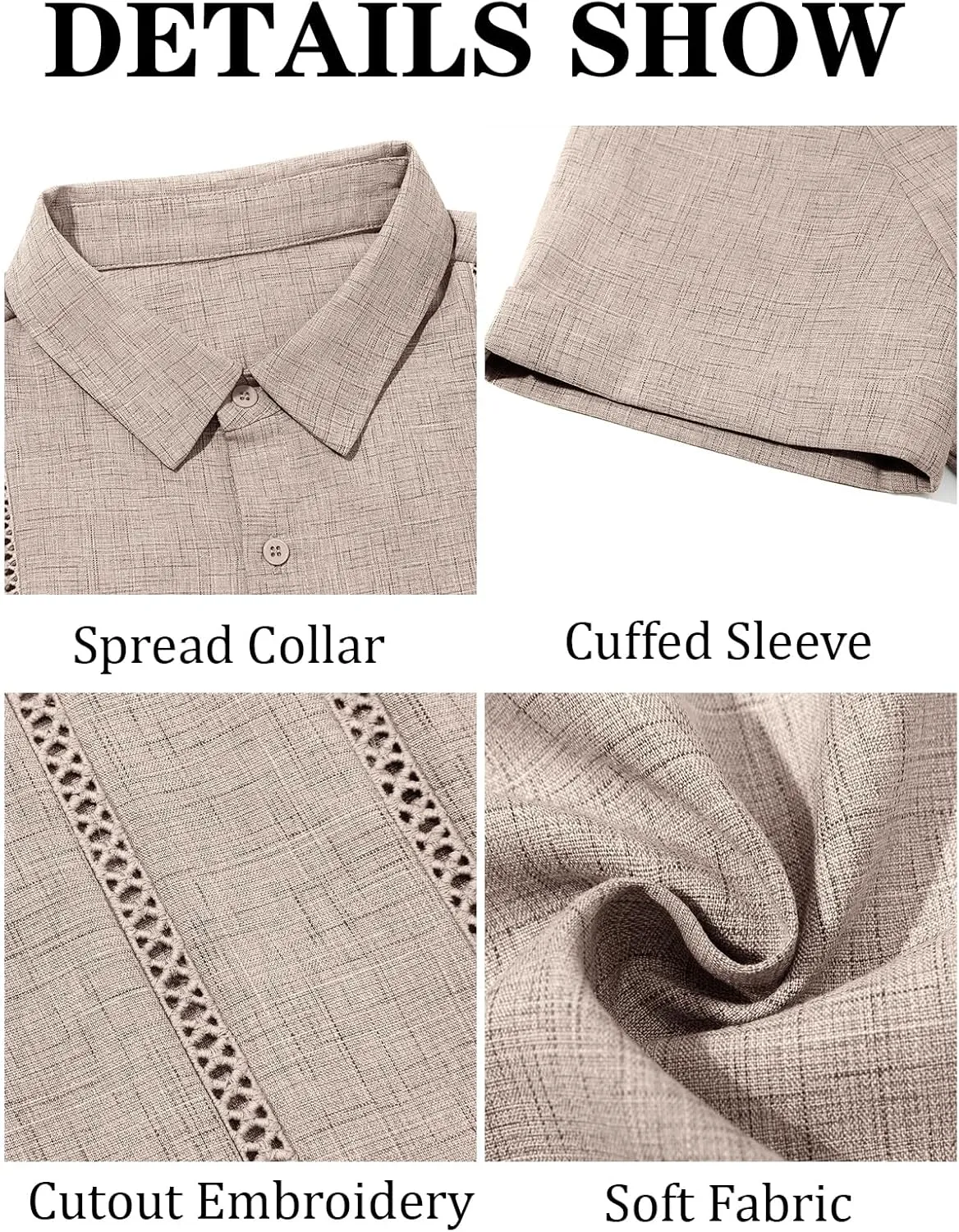Runcati Mens Guayabera Shirts Short Sleeve Casual Cuban Linen Shirt Button Down Beach Summer Mexican Shirts