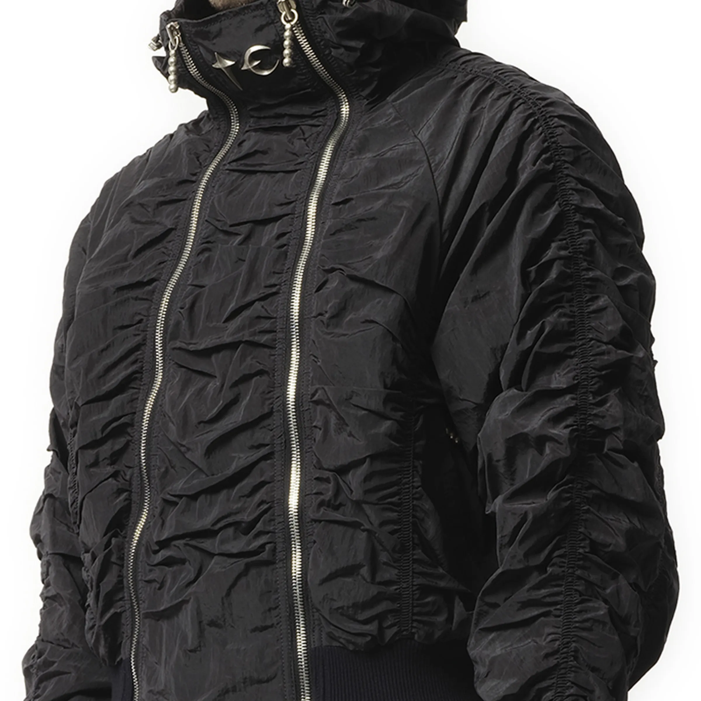 Scarred Double Flying Bio Jacket in Black