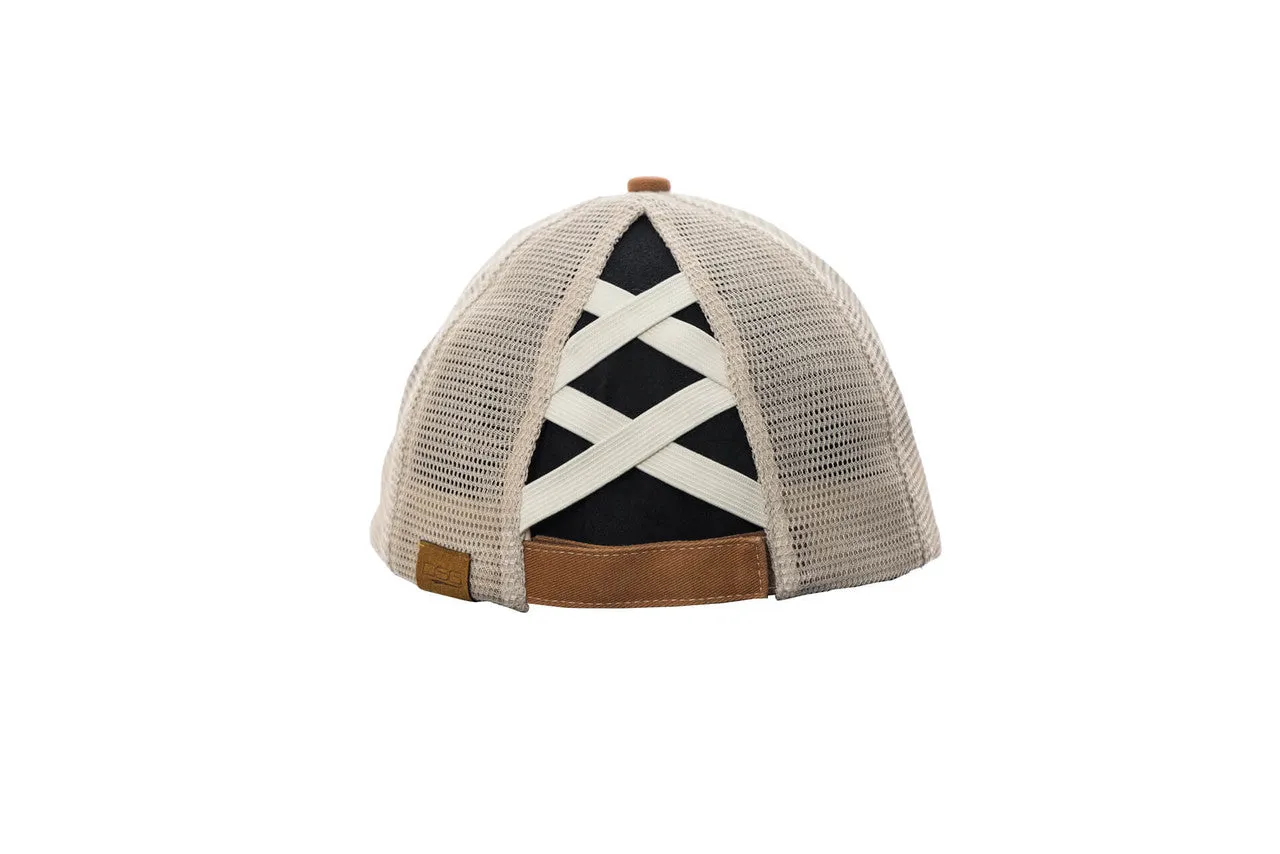 Scenic View Ponytail Cap - Tan