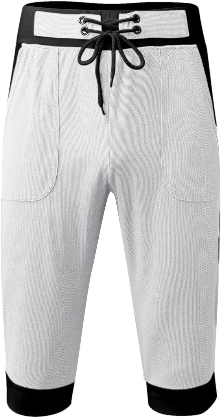 Shorts Men Athletic Men's Patchwork Slim fit 5 Inch Inseam Gym Shorts Running Shorts Basketball Shorts with Drawtring