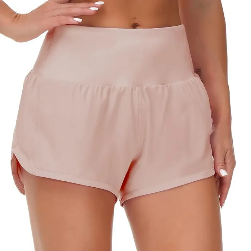 Side Slit Running Shorts With Mesh Liner