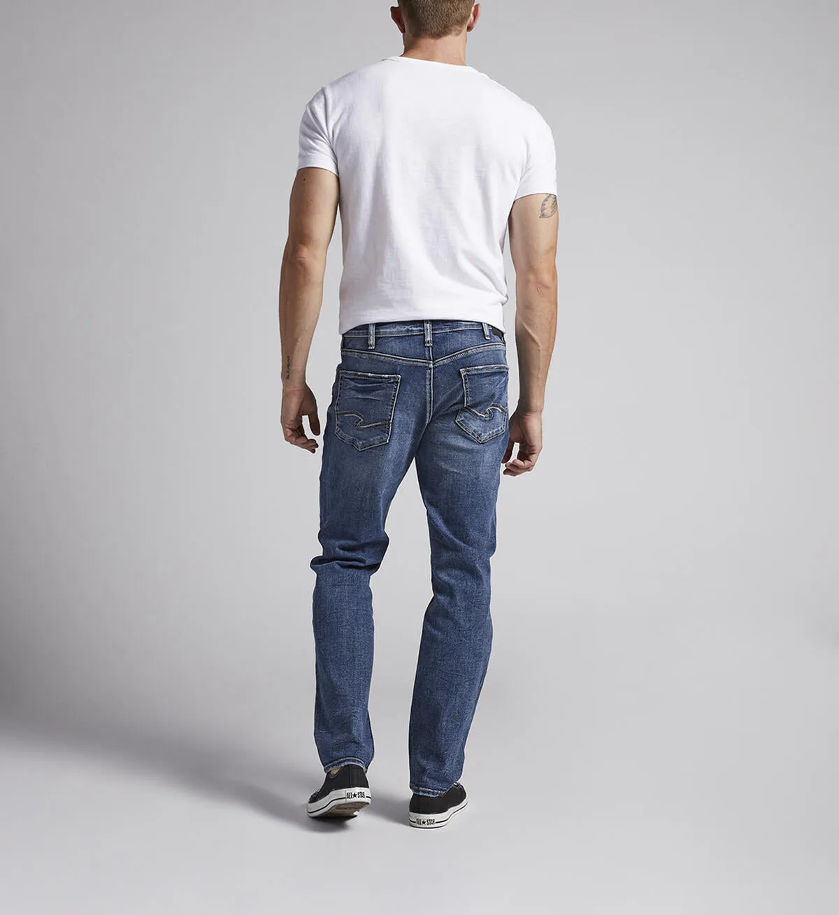 SILVER JEANS Eddie Athletic Fit Tapered Leg - Indigo