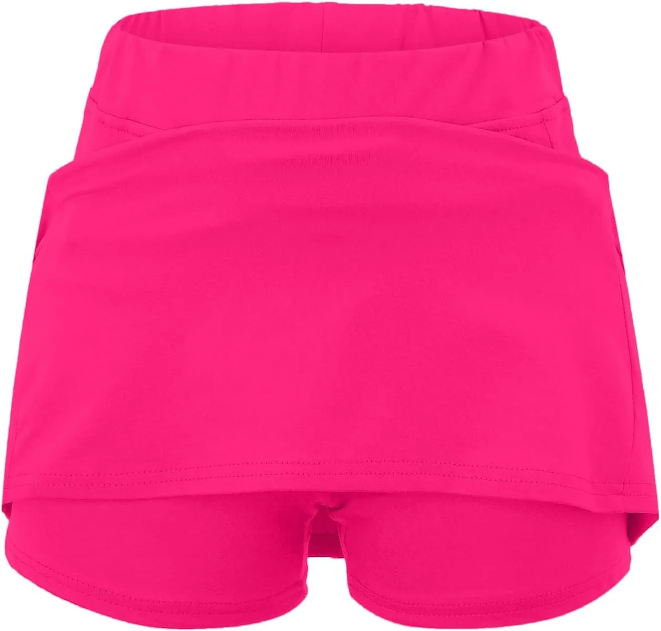 Skirts for Women Trendy Summer Stretch Yoga Culottes Solid Color Athletic Shorts High Waist Lightweight Elastic Joggers Skirt