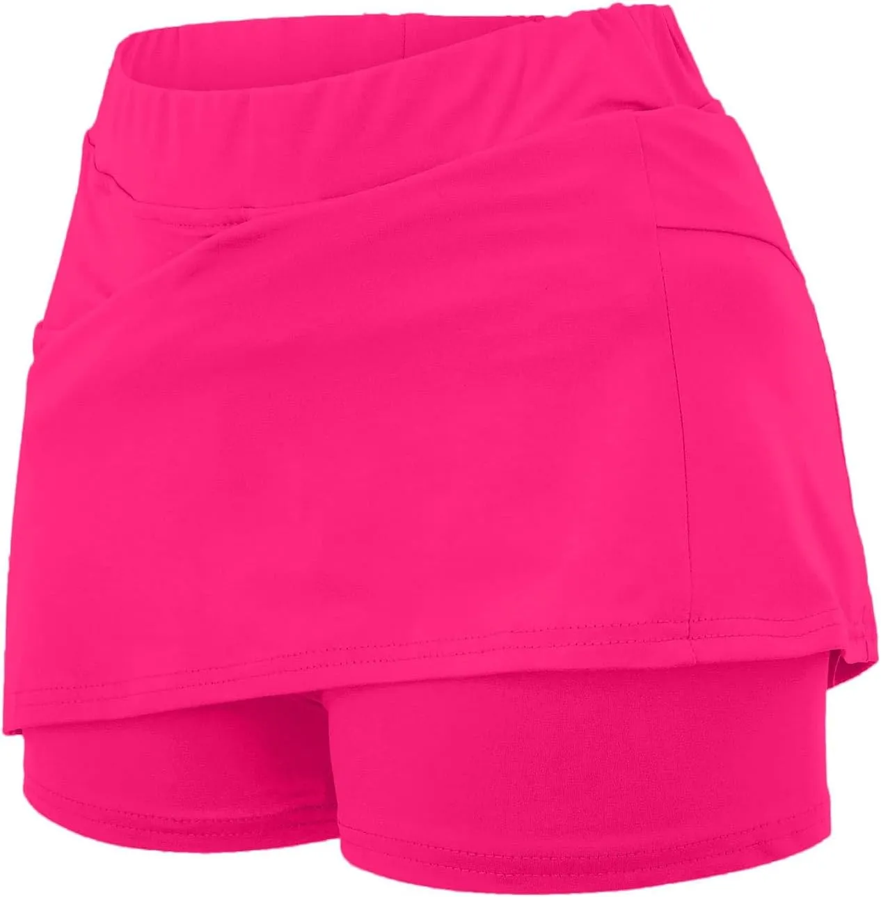 Skirts for Women Trendy Summer Stretch Yoga Culottes Solid Color Athletic Shorts High Waist Lightweight Elastic Joggers Skirt