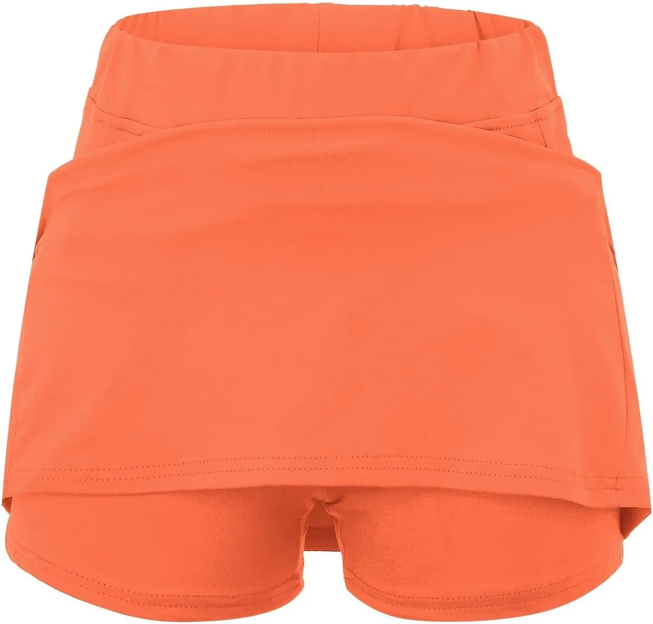 Skorts for Woman Athletic Yoga Culottes Tummy Control High Waist Shorts Running Gym Workout Skirt with Pockets