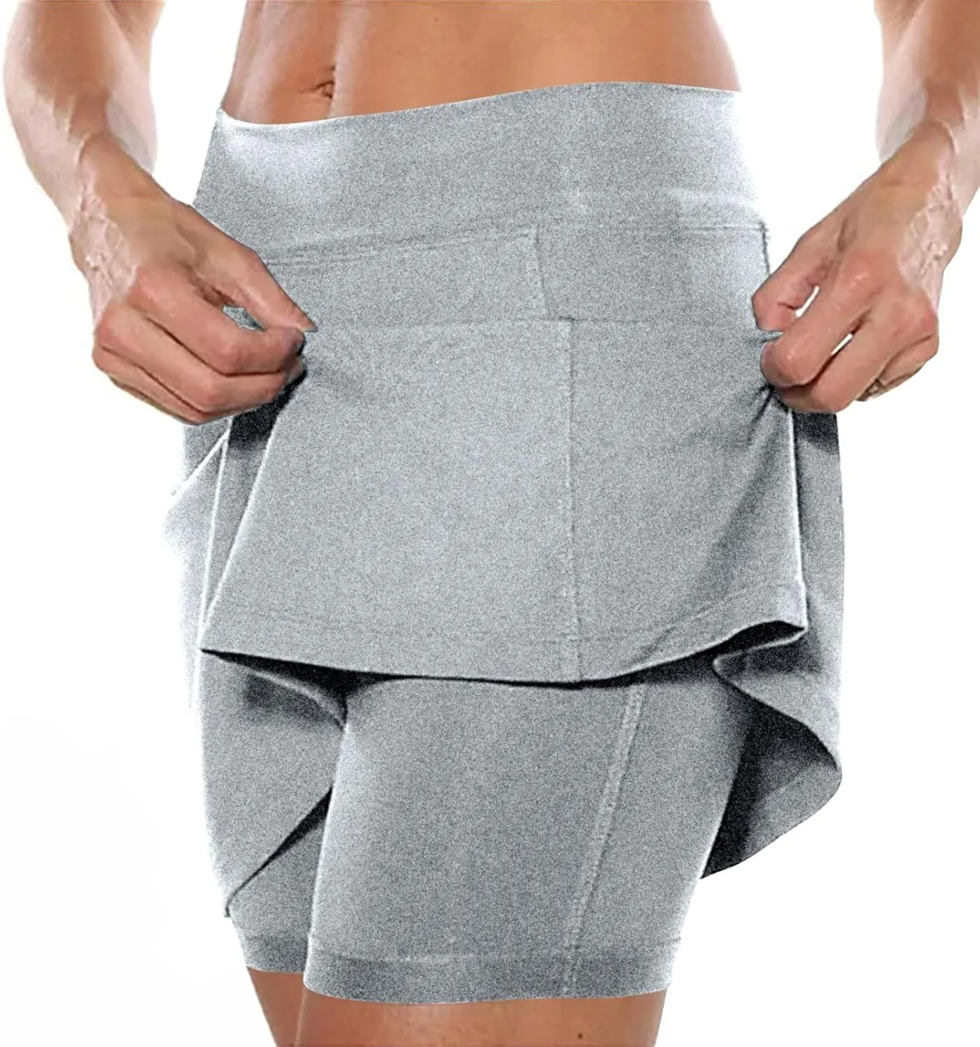 Skorts for Women with Pockets 2025 Tummy Control Tennis Golf Skorts Plus Size Culottes High Waist Athletic Skirts