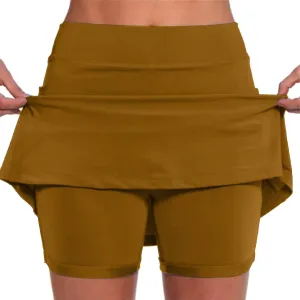 Skorts for Women with Pockets 2025 Tummy Control Tennis Golf Skorts Plus Size Culottes High Waist Athletic Skirts