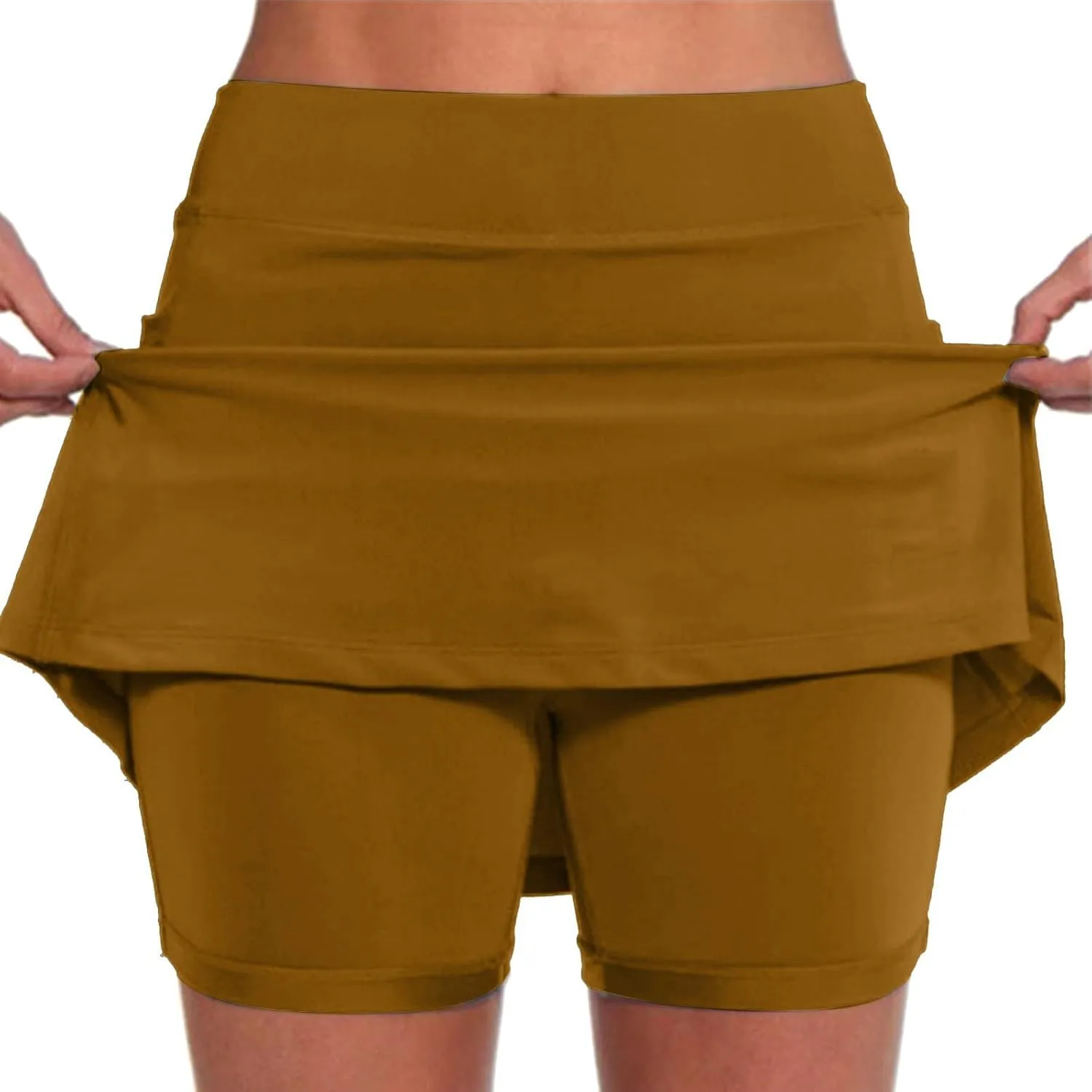 Skorts for Women with Pockets 2025 Tummy Control Tennis Golf Skorts Plus Size Culottes High Waist Athletic Skirts