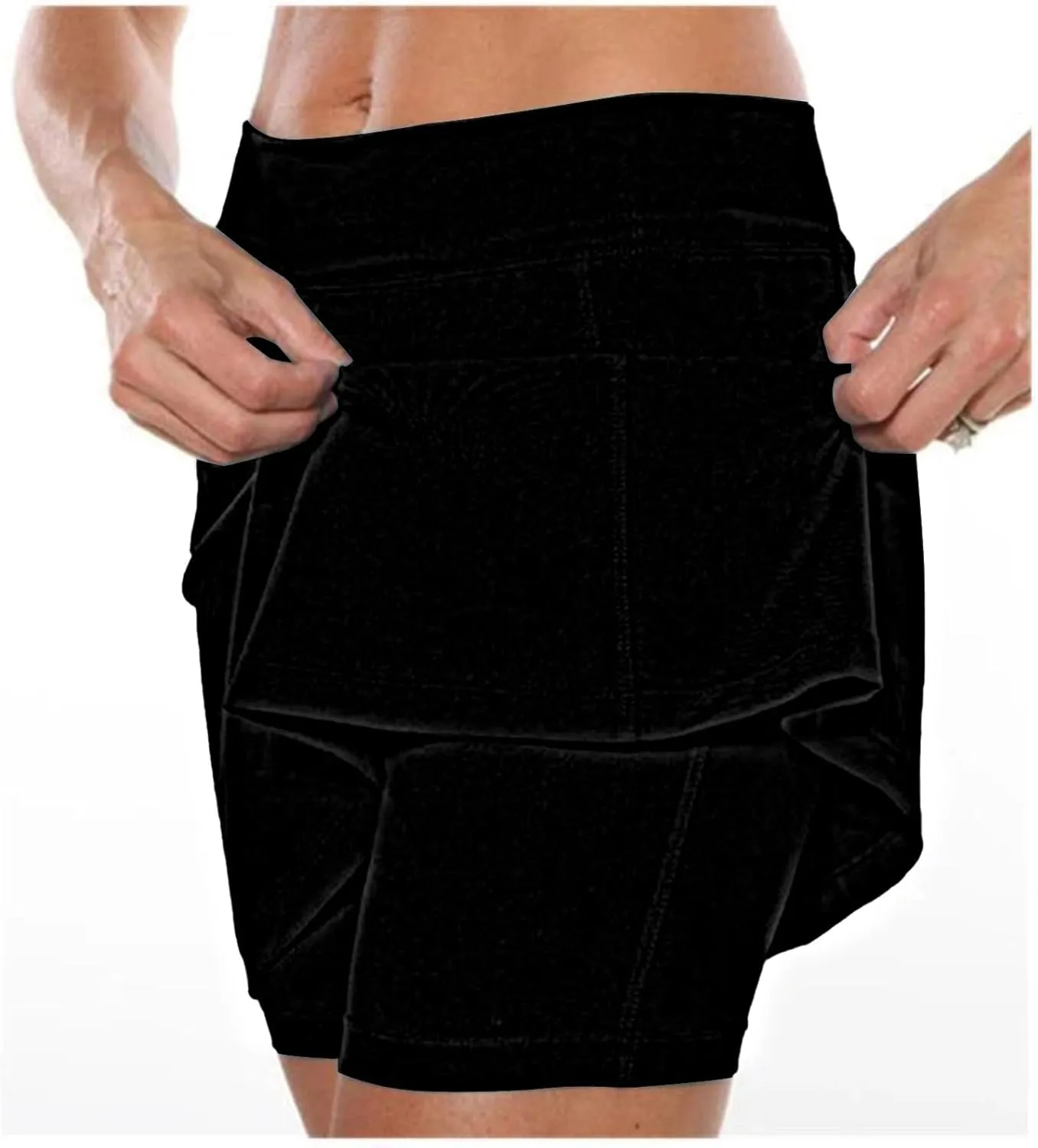 Skorts for Women with Pockets 2025 Tummy Control Tennis Golf Skorts Plus Size Culottes High Waist Athletic Skirts