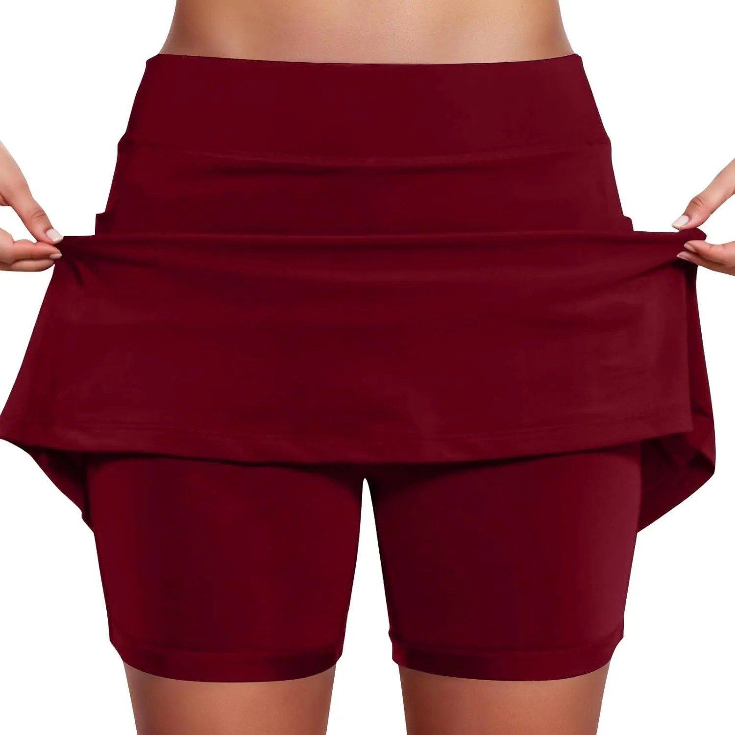 Skorts for Women with Pockets Casual Tennis Athletic Golf High Waist Mini Skirt with Shorts Summer Beach Yoga Shorts