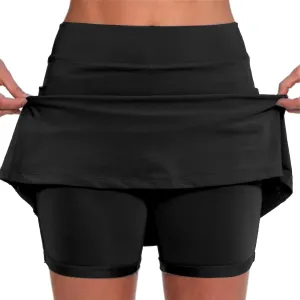 Skorts for Women with Pockets High Waist Tummy Control Yoga Shorts Dressy Casual Athletic Tennis Culottes Skirts