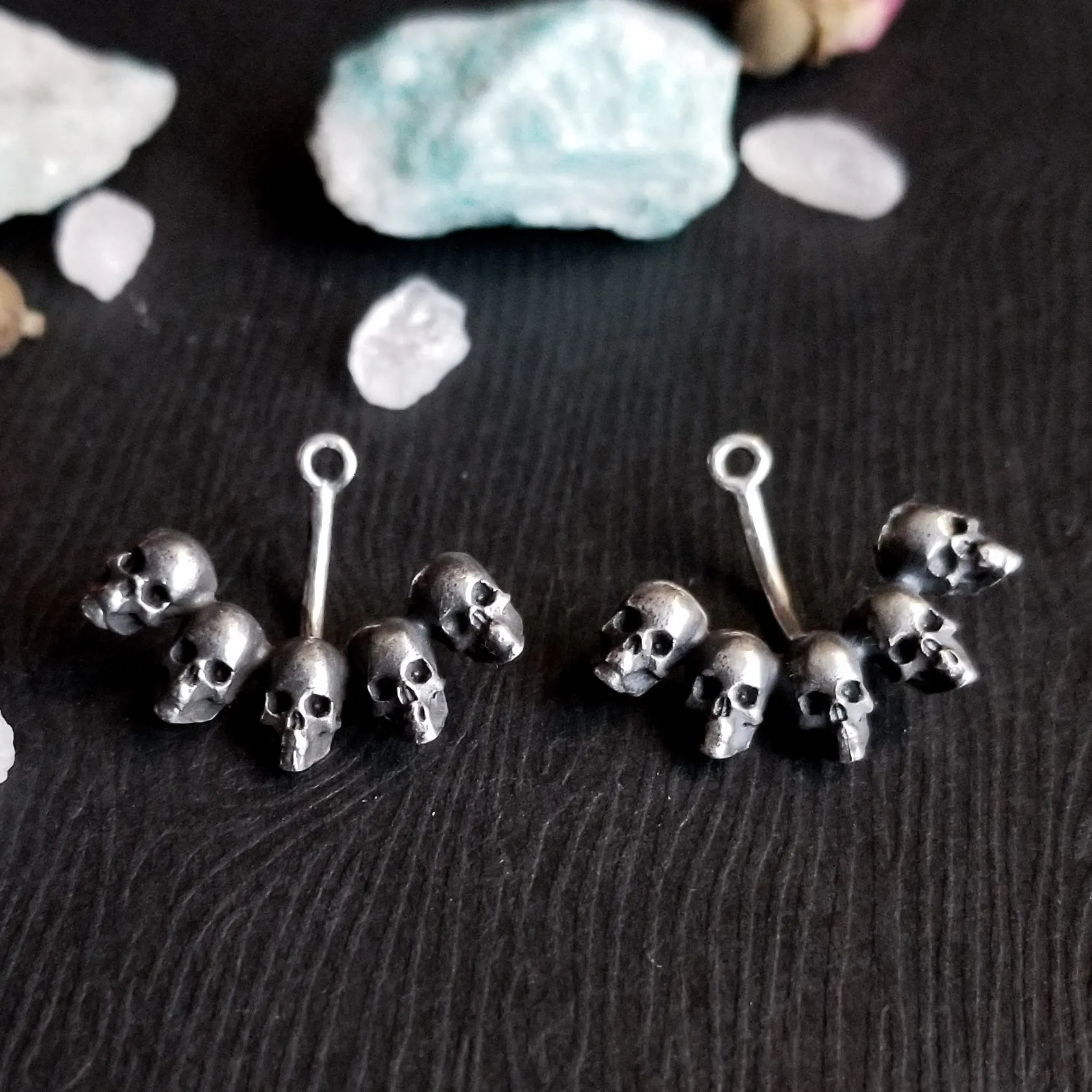 Skull Ear Jackets