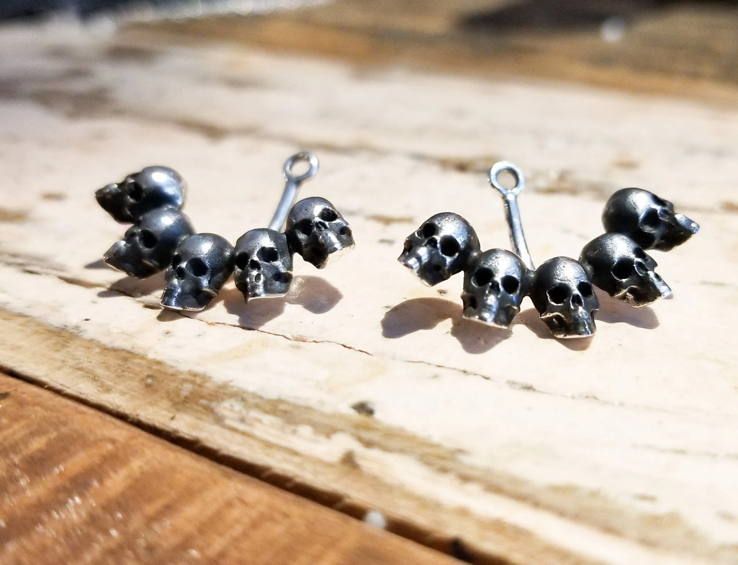 Skull Ear Jackets
