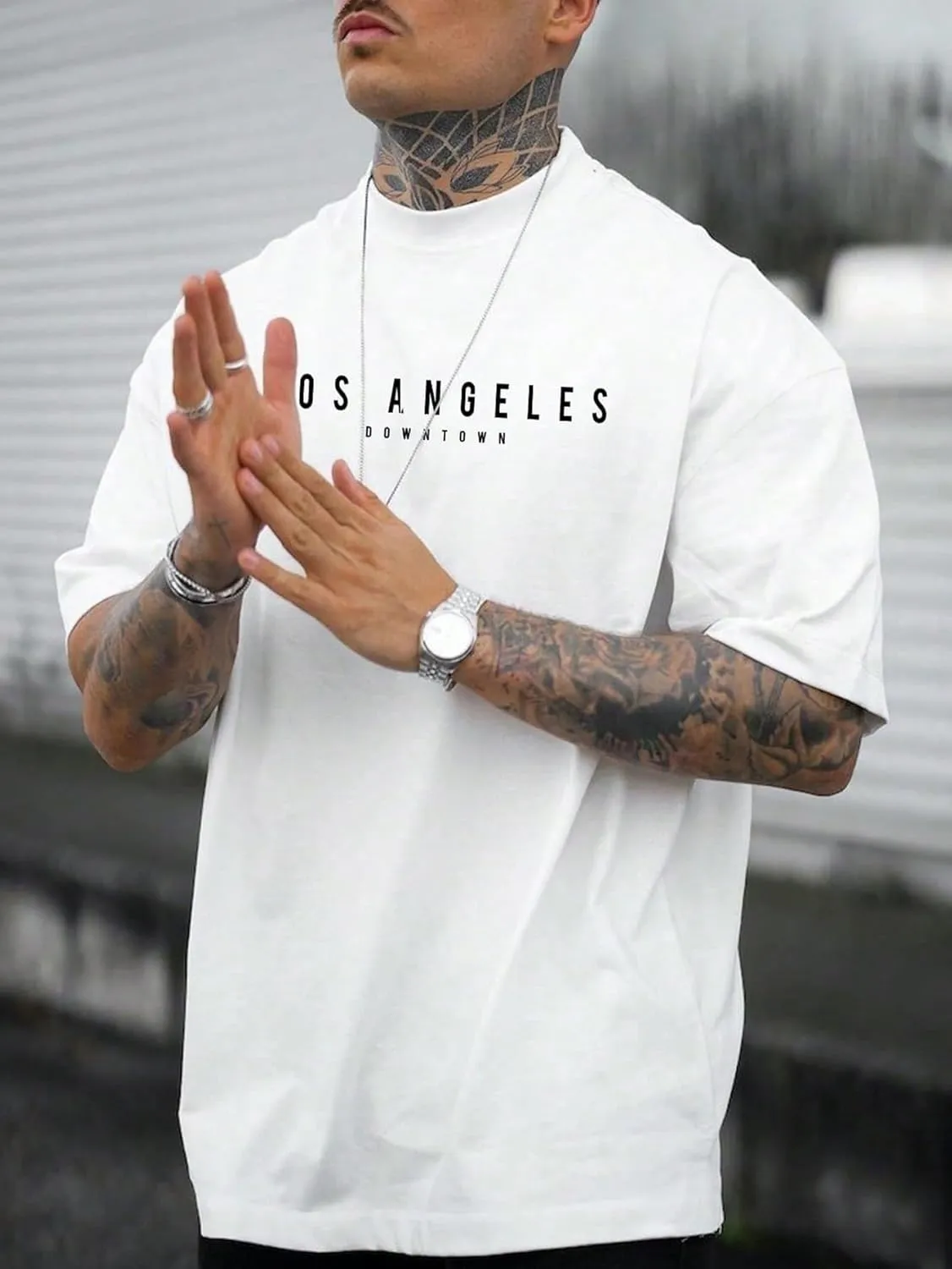 SOLY HUX Men's Letter Graphic Tees T Shirts Round Neck Short Sleeve Summer Tops