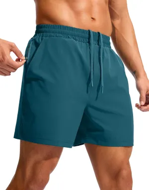 Soothfeel Men's Athletic Workout Shorts with Zipper Pocket 5"/7" Running Gym Shorts for Men Lightweight Quick Dry Tennis