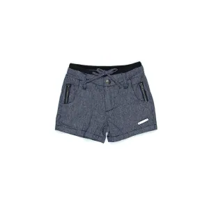 Sudo Mini Oscar Linen Shorts - Oxford Blue