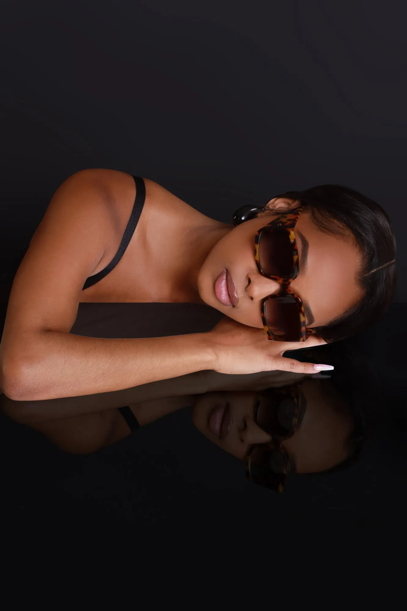 Supernova Oversized Trendy Sunglasses - Brown Print