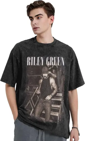 T Shirts for Men Oversized Loose Fit Tshirt Heavy Cotton Washed Vintage Tee Unisex