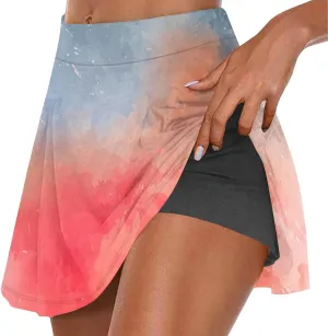TANGNADE Skorts for Women Dressy Casual Skirt Athletic Inner Shorts for Running Tennis Golf Comfy Workout Sports Outfits