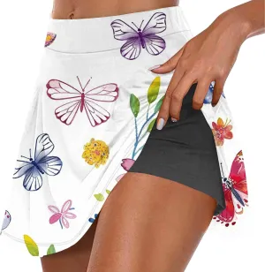 TANGNADE Skorts for Women Dressy Casual Skirt Athletic Inner Shorts for Running Tennis Golf Comfy Workout Sports Outfits