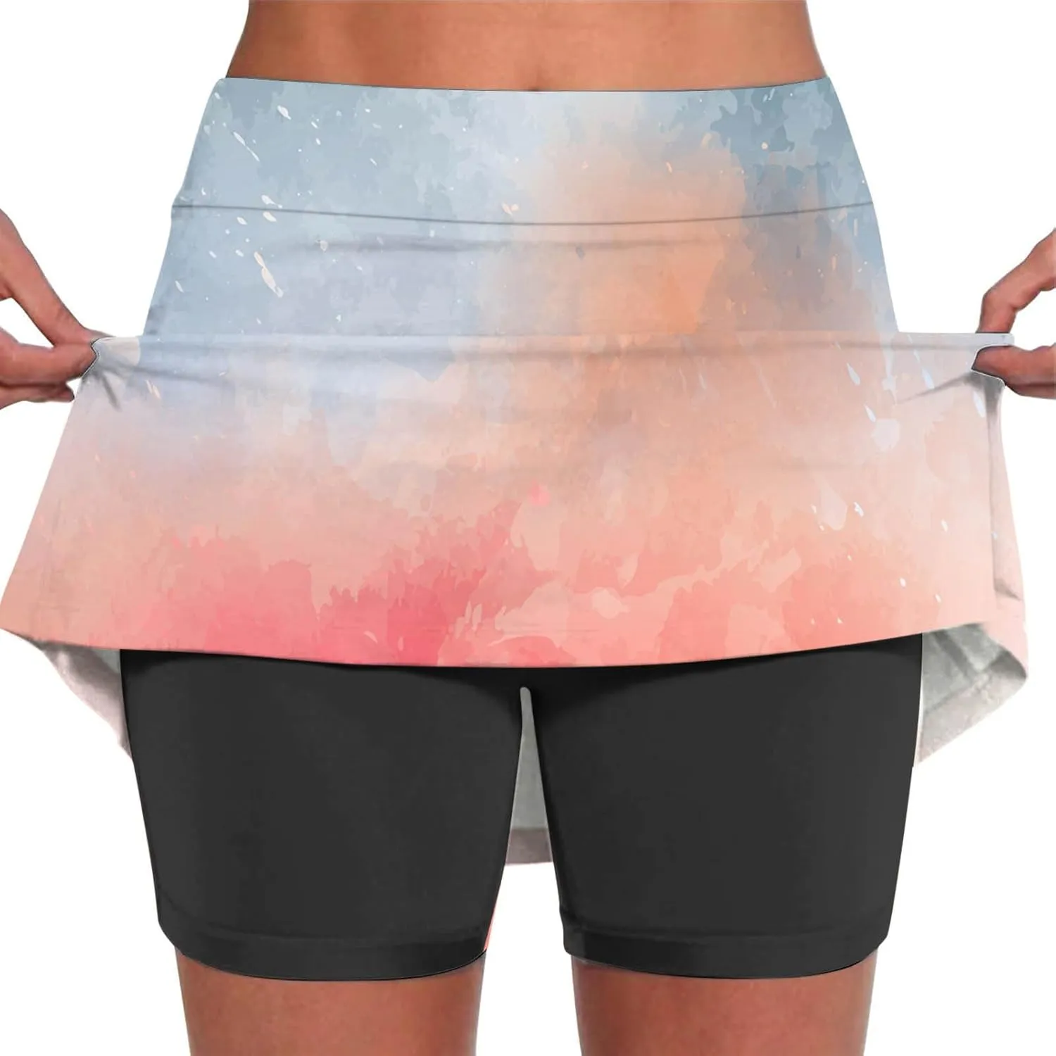 TANGNADE Skorts for Women Dressy Casual Skirt Athletic Inner Shorts for Running Tennis Golf Comfy Workout Sports Outfits