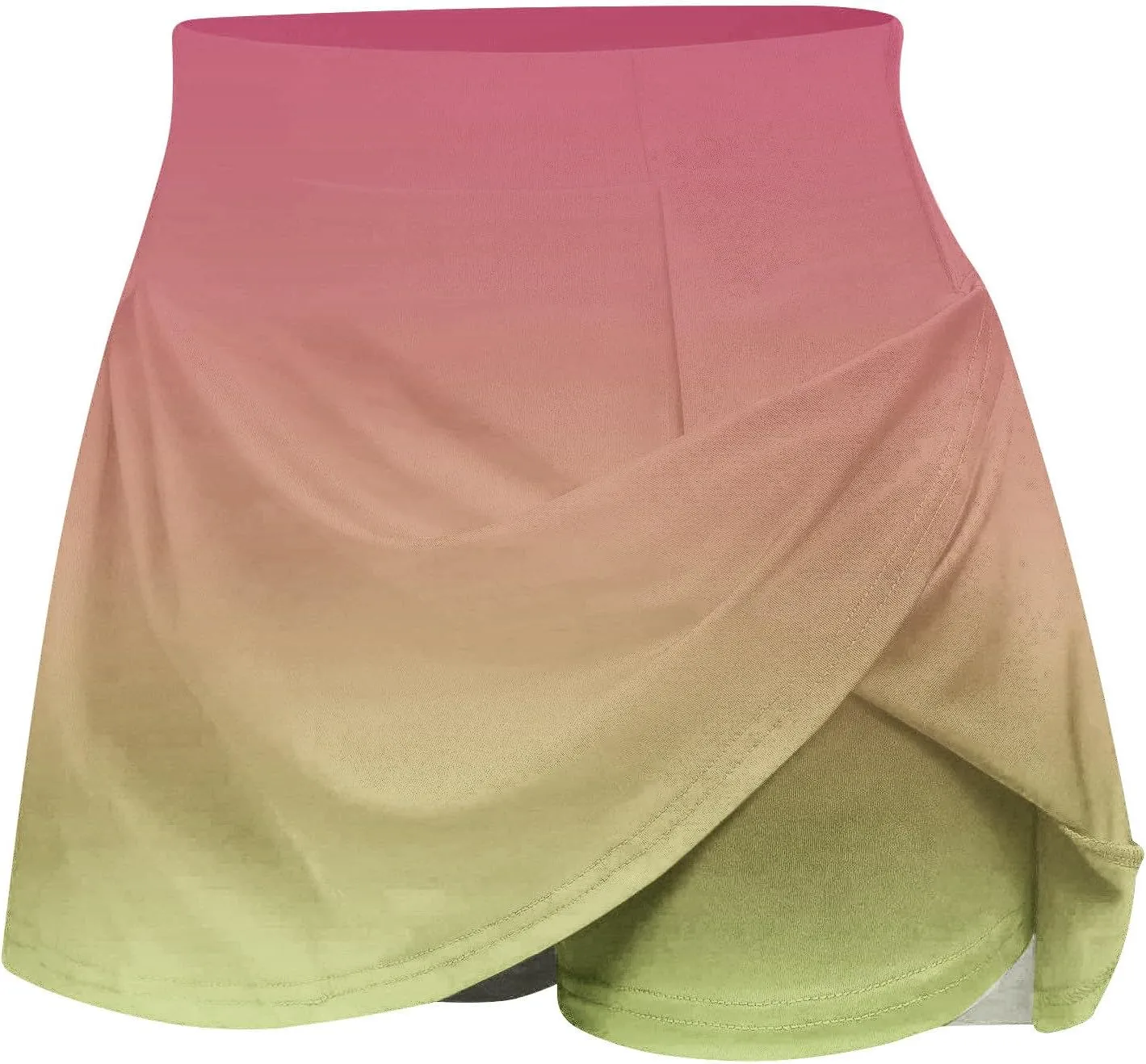 TANGNADE Womens Pleated Skorts Plus Size Skorts for Women High Waist Athletic Sports Pants Skirt Casual Strecthy Shorts