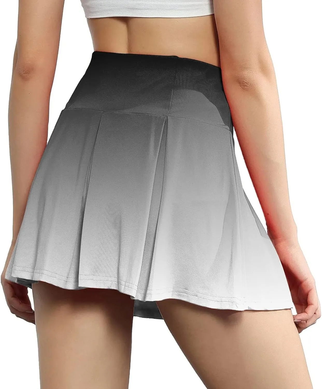 TANGNADE Womens Pleated Skorts Plus Size Skorts for Women High Waist Athletic Sports Pants Skirt Casual Strecthy Shorts