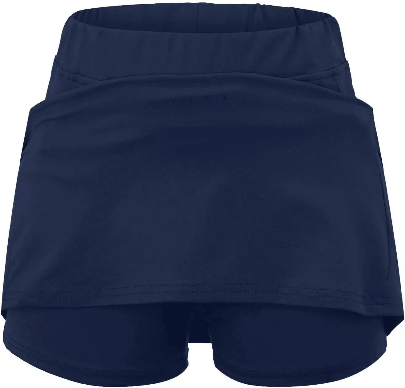 Tennis Skirts for Women Solid Mini Skirt Tummy Control Golf Skirts with Shorts Athletic Skorts Elastic Yoga Culottes