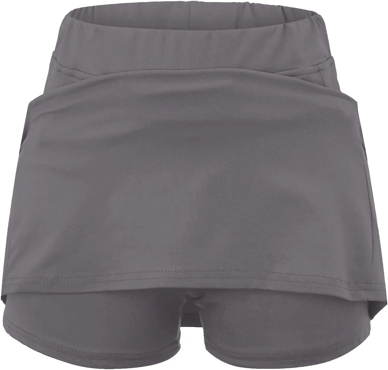 Tennis Skirts for Women Solid Mini Skirt Tummy Control Golf Skirts with Shorts Athletic Skorts Elastic Yoga Culottes