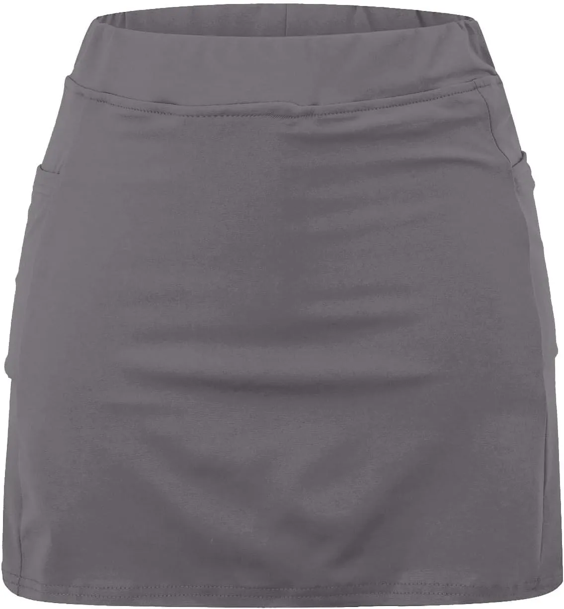 Tennis Skirts for Women Solid Mini Skirt Tummy Control Golf Skirts with Shorts Athletic Skorts Elastic Yoga Culottes